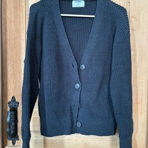Old Navy Women's Black Knit Cardigan Sweater